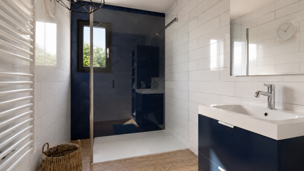 Modèle construction plan maison 2ch 70m2 salle de bain