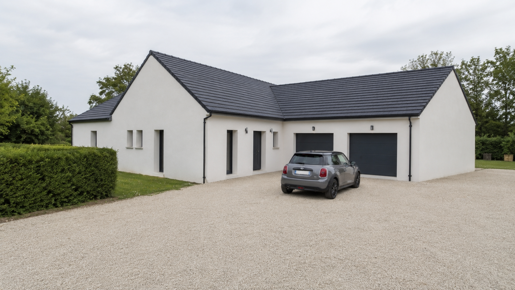 Modèle construction plan maison 3ch 130m2 Façade avant