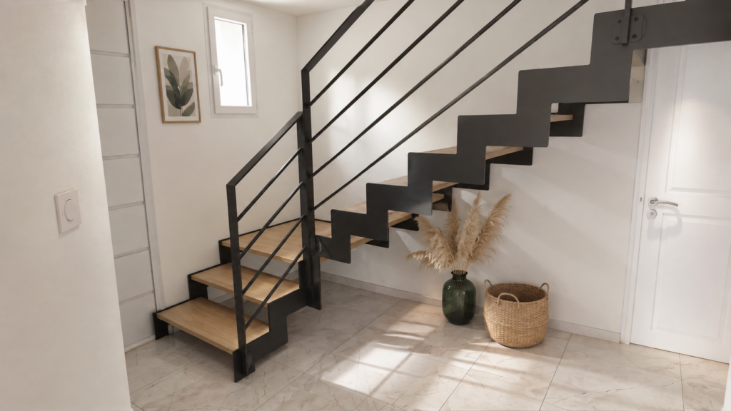Modèle construction plan maison étage 4ch 120m2 escalier