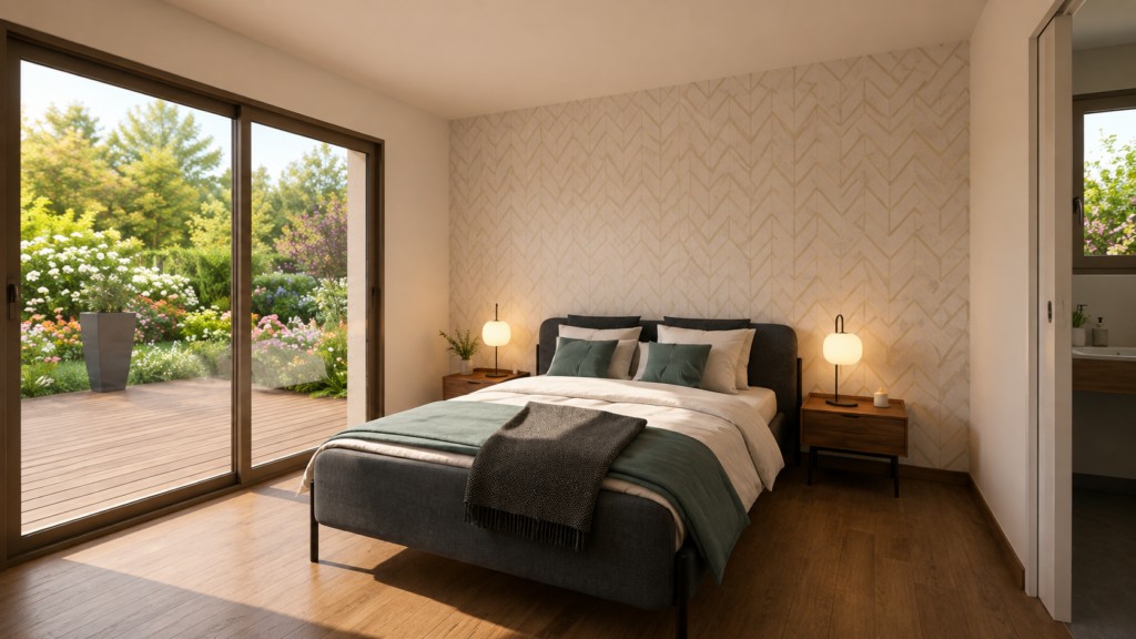 Modèle construction plan maison plain pied 4ch 135m2 chambre